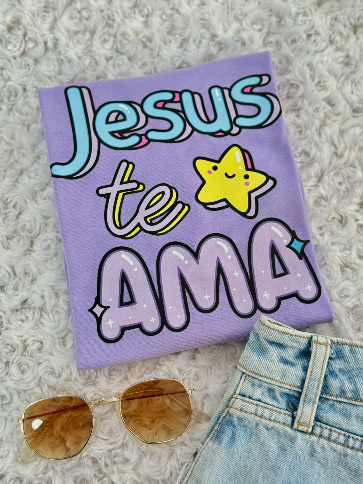 Dama alg estampado lila jesus