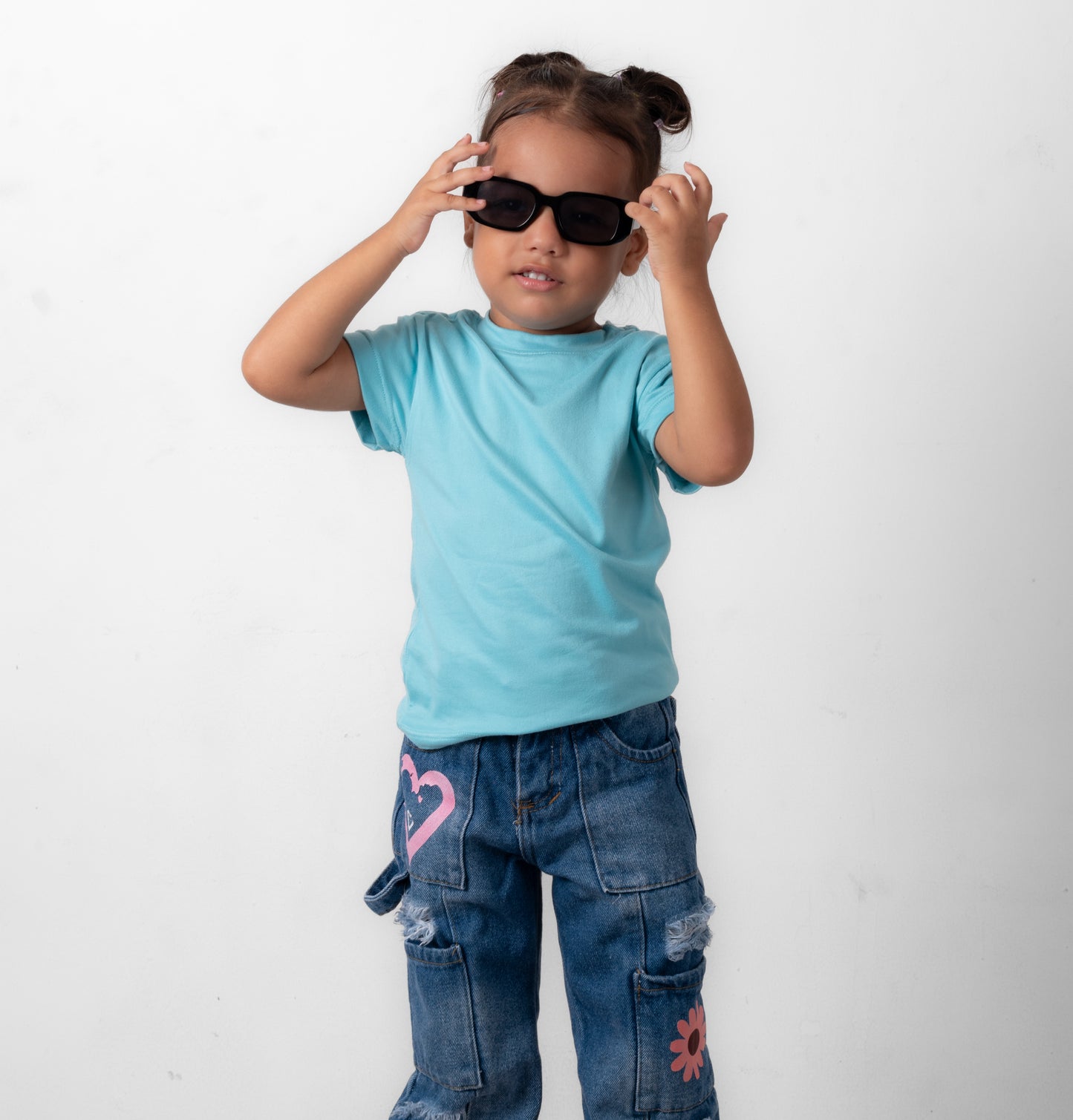 CAMISETA BASICA DE NIÑO - AZUL CIELO - PD