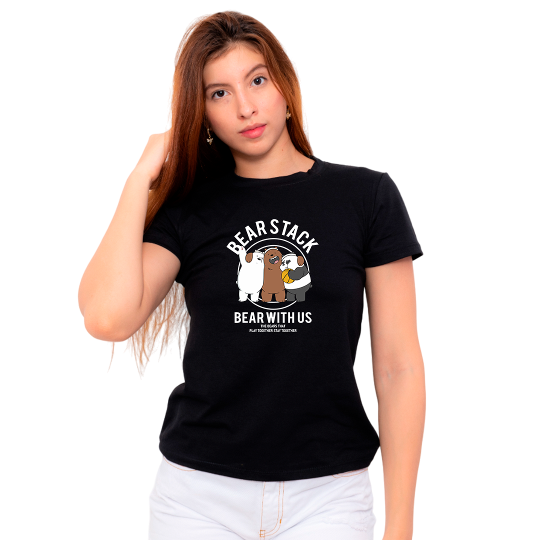 Dama alg estampado ositos