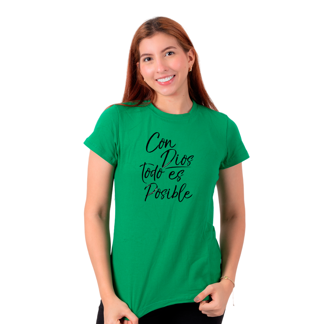 Dama alg estampado cristiana