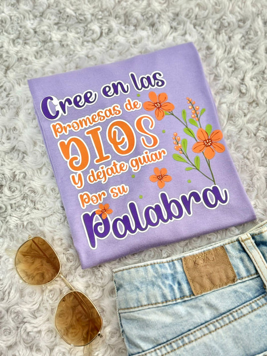 Dama alg estampado lila