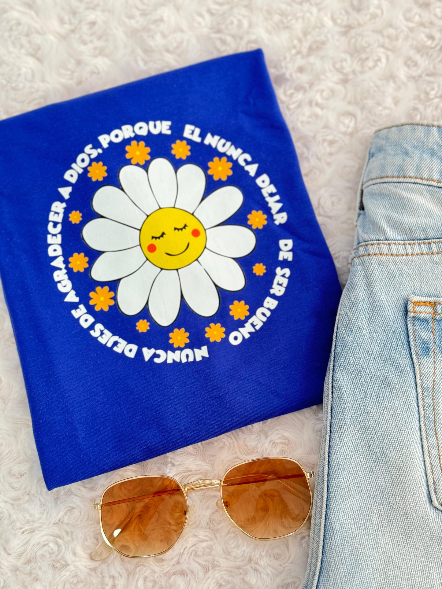 Dama alg estampado azul rey flores