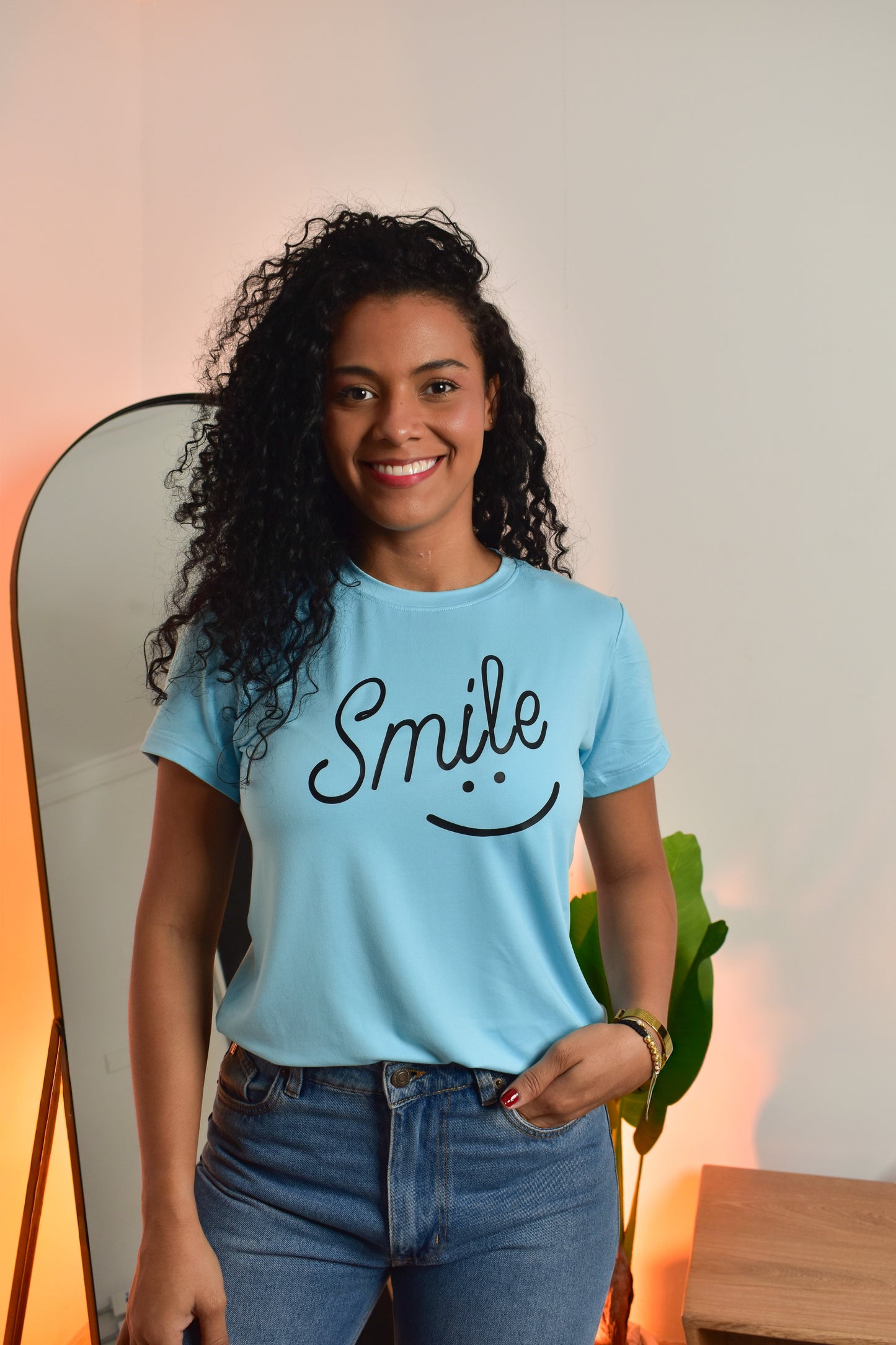 Dama Pd Estampado Smile