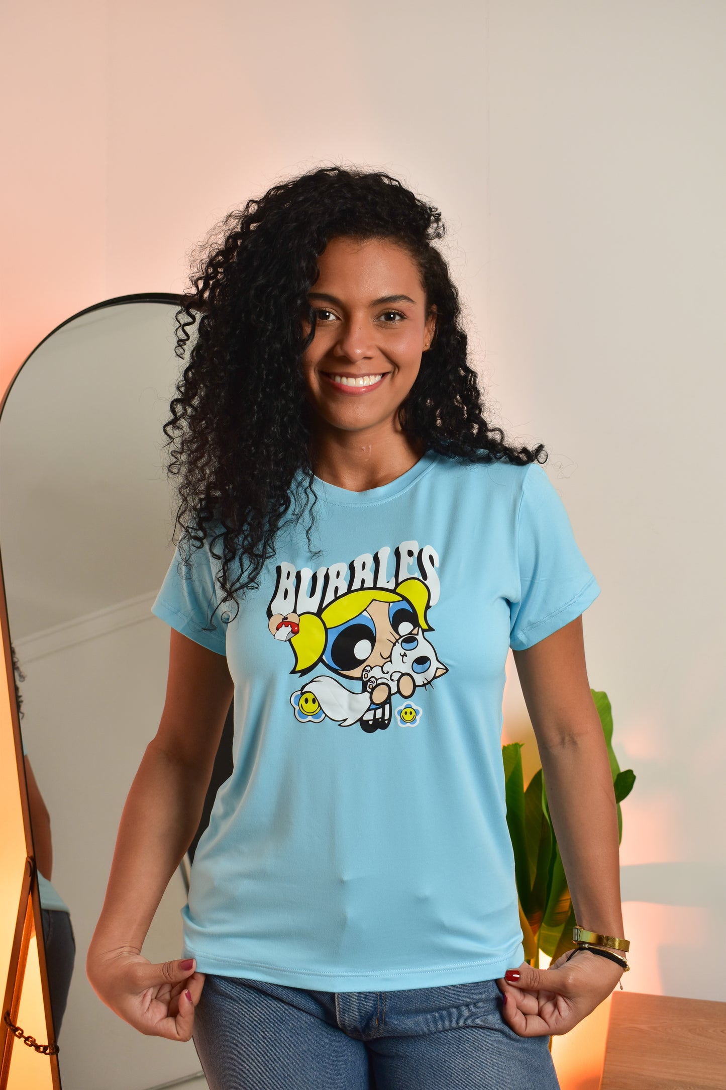 Dama pd estampado burbuja