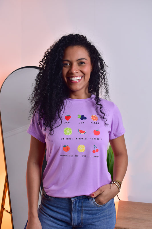 Dama pd estampado frutas