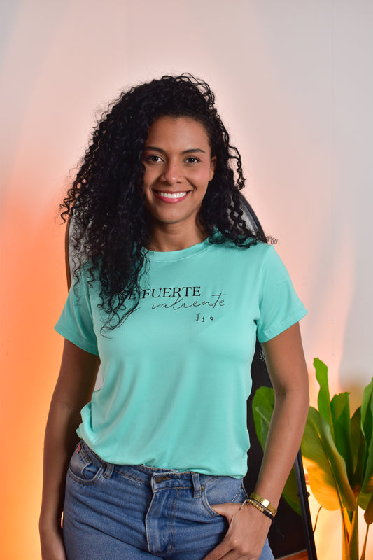 Dama pd estampado se fuerte y valiente