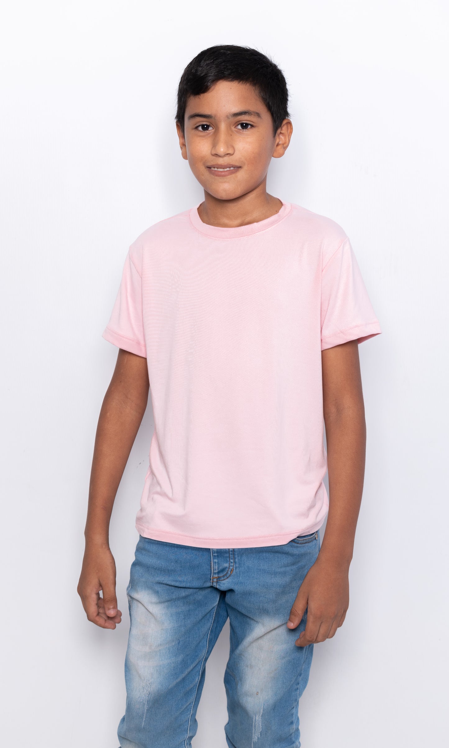 CAMISETA BASICA DE NIÑO - PALO DE ROSA - PD