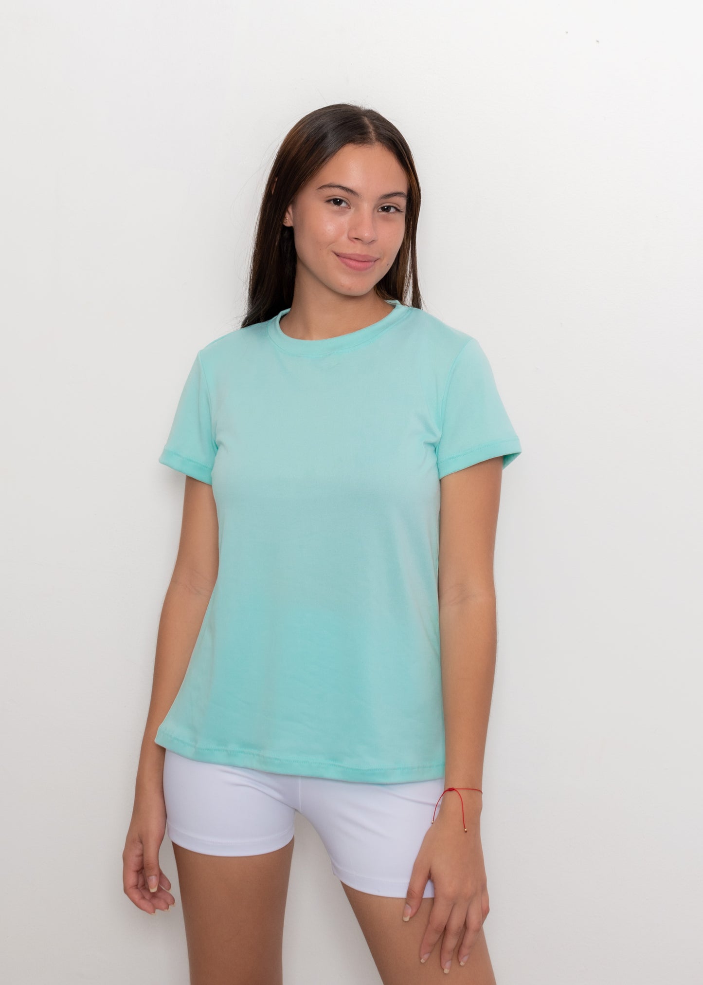 CAMISETA BASICA DE DAMA - VERDE MENTA - PD