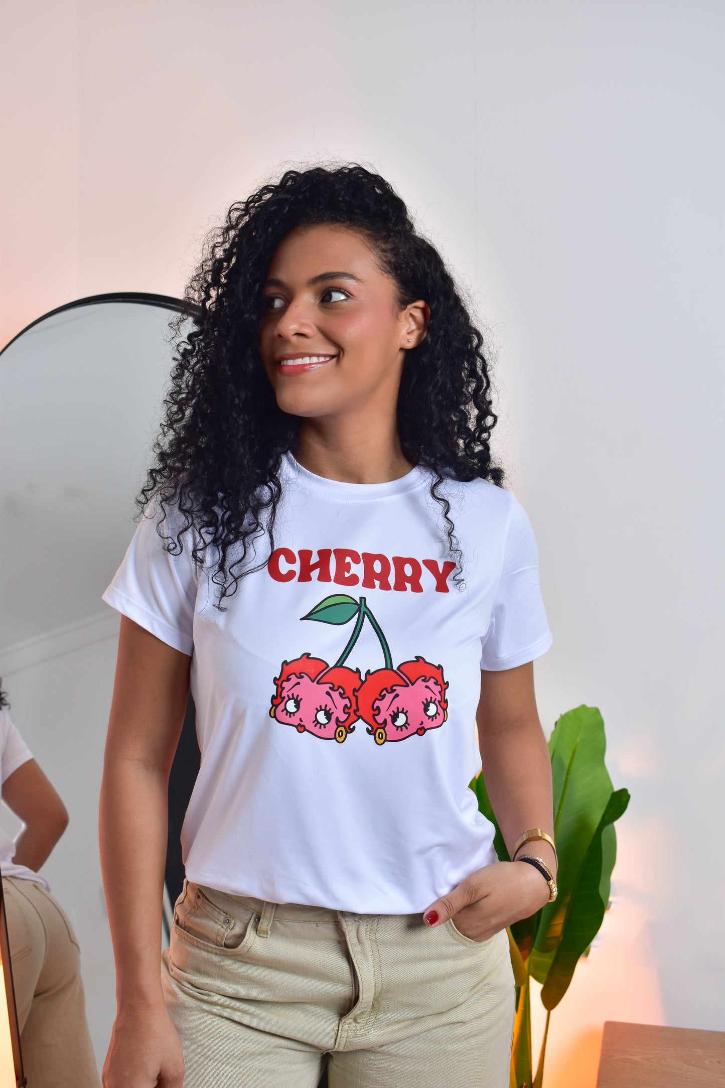 Dama pd estampado cherry
