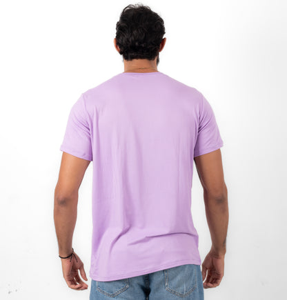 CAMISETA BASICA DE CABALLERO - LILA - PD