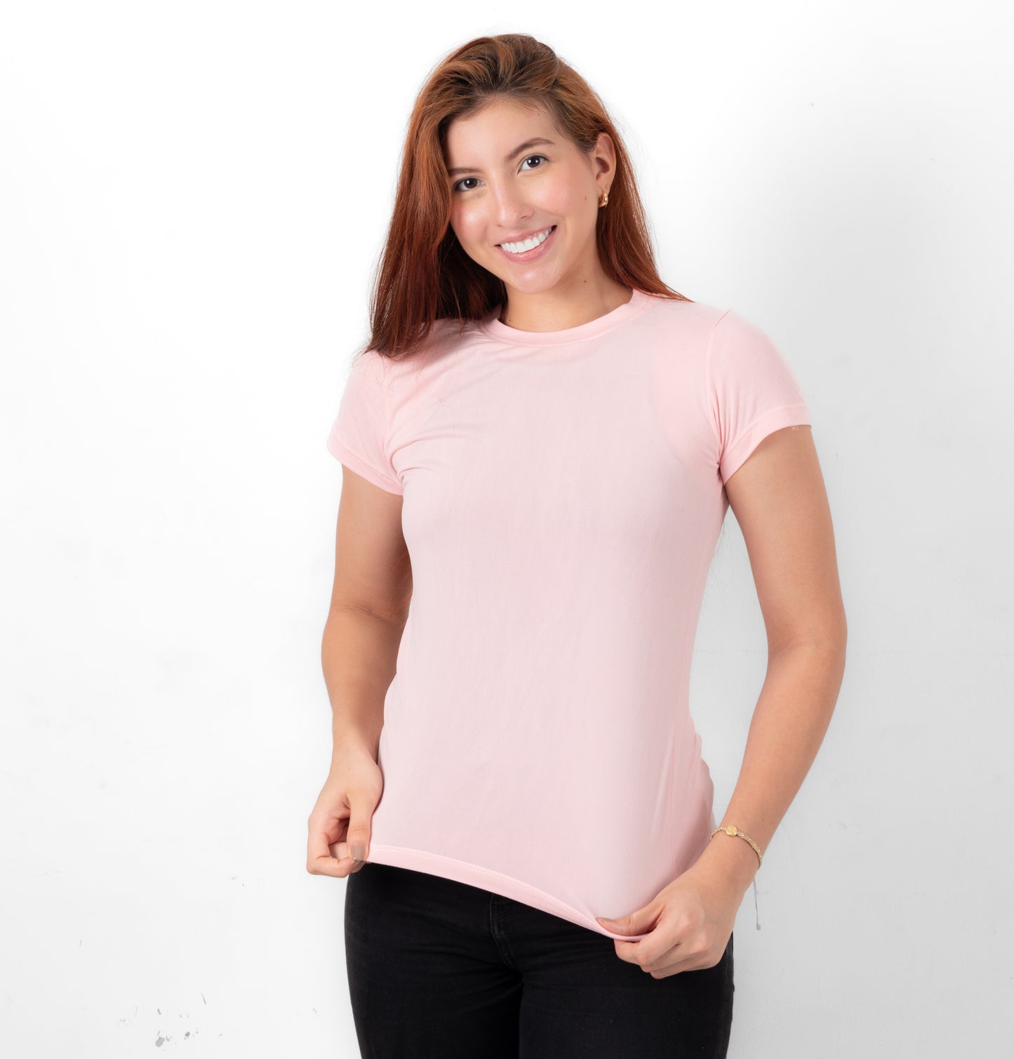 CAMISETA BASICA DE DAMA - PALO DE ROSA - PD