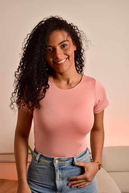 body manga rosa viejo