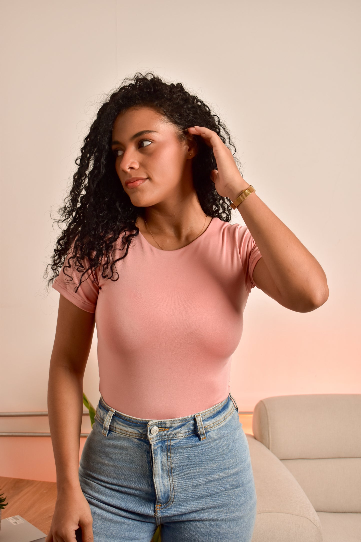 body manga rosa viejo