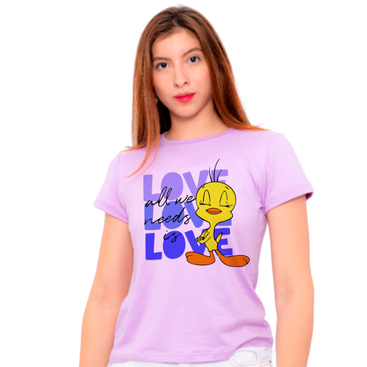 Dama pd estampado love love love