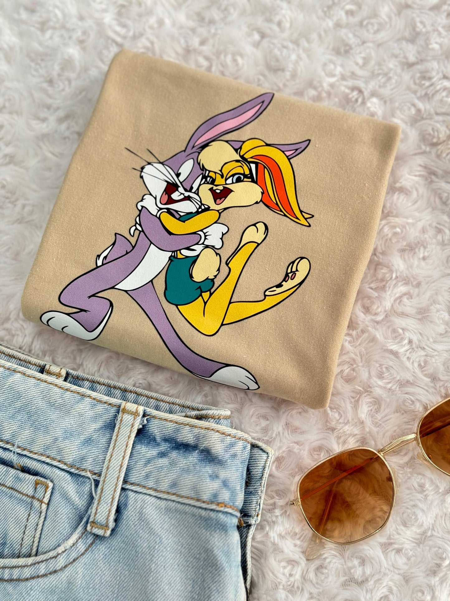 Dama alg estampado cartoon