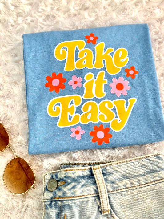 Dama alg estampado azul cielo