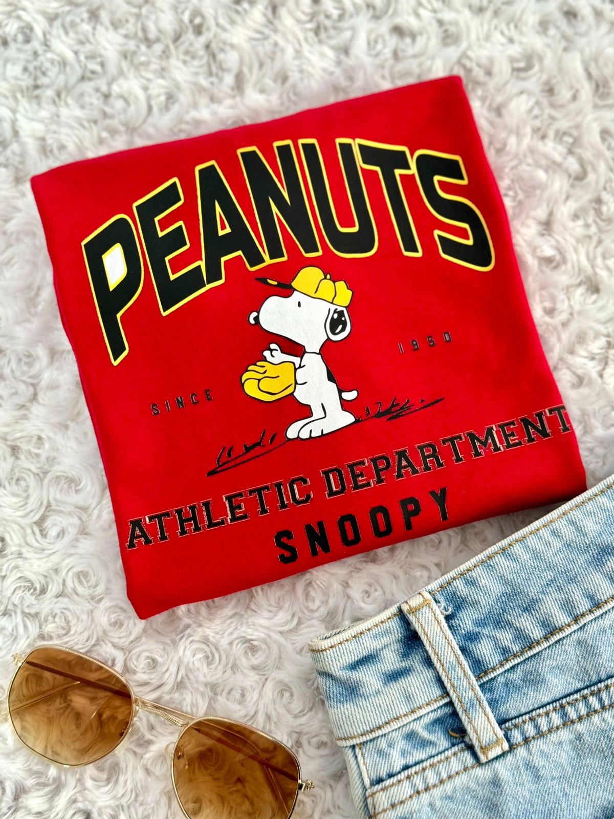 Dama alg estampados snoopy rojo