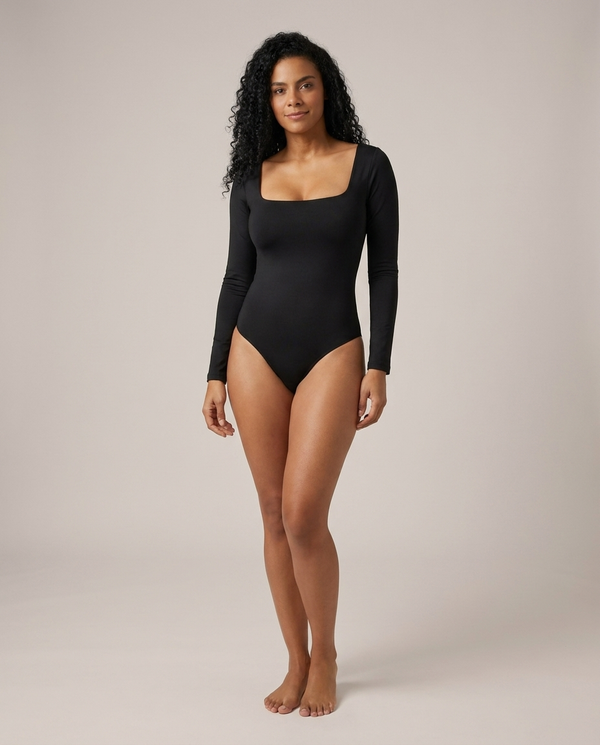 Body manga larga negro