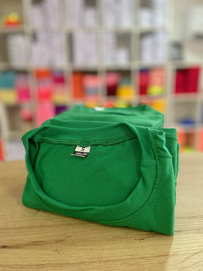 CAMISETA BASICA DE CABALLERO - VERDE - ALG